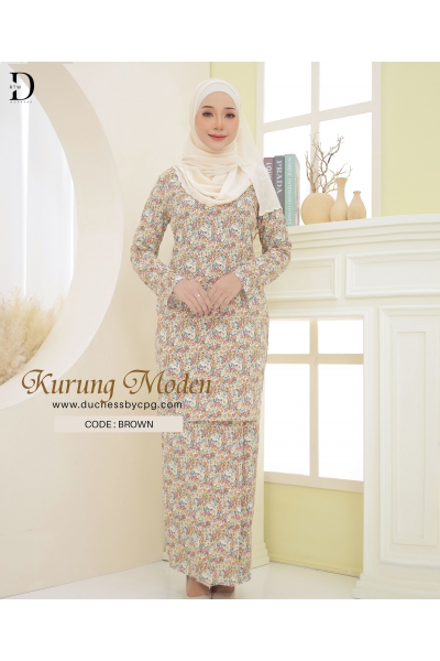 KURUNG MODEN - BROWN